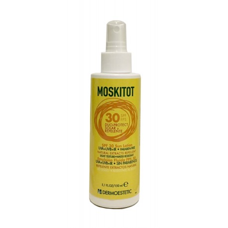 MOSKITOT Emulsión Fluida SPF30 y repelente natural 150ml